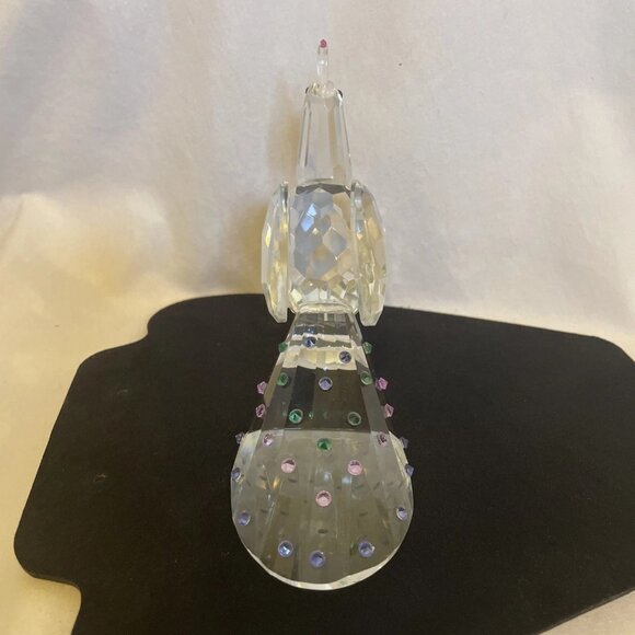 Sparkling Crystal Peacock Statue 4.5" Tall Unmarked Collectible with Box - Picture 4 of 13